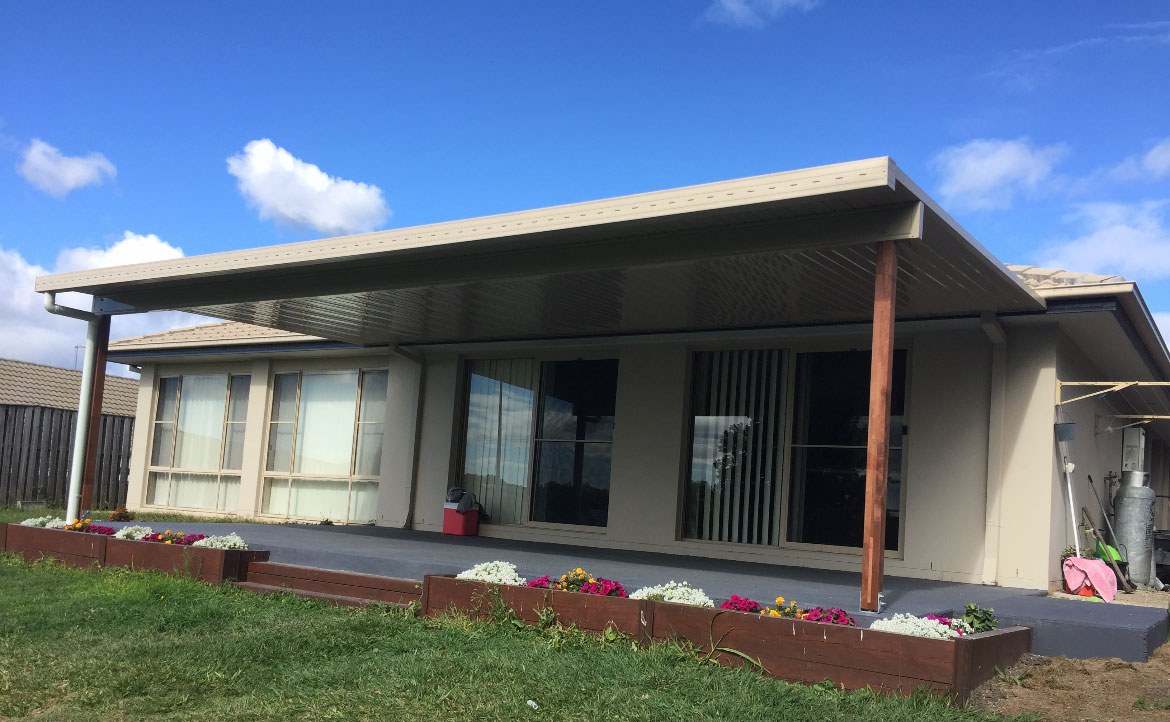 non-insulated skillion roofs